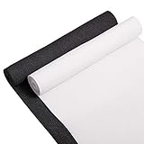 BENECREAT 全長2m幅20cm 織ゴム 平ゴム 黒と白 1m/色 強い弾力 服 ベルト交換 裁縫用 手芸 手作り素材