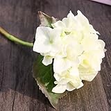clg-fly A分岐AritificialシルクショートHydrangeaマルチカラーオプション1 / set620 ホワイト CLG-FLY-4339