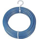 トラスコ中山(TRUSCO) メッキ付ワイヤーロープ PVC被覆タイプ Φ2(3)mm×30m CWP-2S30