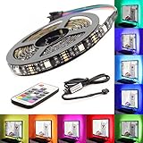 テレビカラフルなバックライトストリップ、USB LEDストリップライト、テレビバイアス照明キット、柔軟なネオンLEDライト6.5 Ft / 2 m、RGBマルチカラー60 " to 70 "フラットス