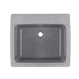 Swan ssus1000.042 Gray Graniteソリッドサーフェスユーティリティシンク