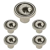 Franklin Brass PBF662-BSP-C1 35mm Pisces Fish Kitchen Cabinet Hardware Knob, Brushed Satin Pewter, (