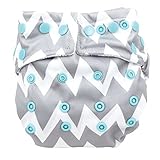 Bumkins Snap in One Cloth Diaper, Gray Chevron by Bumkins [並行輸入品]