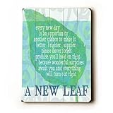 A New Leaf Wood Sign 30 x 40 ( 77 cm x102 cm ) Planked