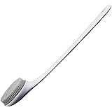 RUOFEI ボディブラシ バスブラシ 背中ブラシ ロングハンドルバスブラシ シリコーンブラシ バスブラシ (グレー)