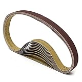 10ピース砥120グリットサンディングベルト用木材金属研磨サンダーベルト研磨工具電動工具760ミリメートルx 25ミリメートル