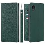 DIGNO BX2 A101KC ケース 京セラ digno bx2 手帳型 ディグノ bx2 a101kc カバー digno bx ii 手帳ケース a101kc 手帳型ケース digno bx2 a101kc case Zouzt 牛革 本革レザー 本皮 ストラップ付き ヘッドフォンケーブルベルト付き 財布型 カード収納 スタンド マグネット 耐衝撃 おしゃれ 6色 ダークグリーン