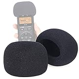 SUNMON ウィンドスクリーン フォームフィルター DR-05 DR05X ポータブルデジタルレコーダー用 DR 05X インドアマイク フロントガラス ポップフィルター (2個パック)