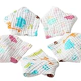 トトハウス(TOTO HOUSE) 6層の綿ガーゼ ビブ 新生児 ベビー用 三角巾 スーパー吸収力 ソフト& 通気性男女兼用