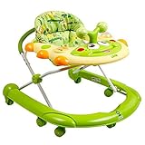 赤ちゃんの歩行, 多目的プッシュ グッズ ウォーカー折り畳む式ロール オーバー保護赤ちゃん活動ウォーカー散歩-a-試合-緑