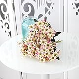 BASONG 最高級の造花 造花 菊　花束　家　装飾　全4色選ぶ 桃色