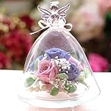 プリザーブドフラワーIPFA プリザーブドフラワー ギフト 『ガラスドーム エンジェル (ラベンダー＆チェリーブロッサム)』