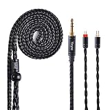 Yinyoo イヤフォン ケーブル 0.78mm 2pin 3.5mm YYX4778 高純度 銀メッキ 16芯 イヤホン リケーブル 音質改善 イヤフォン ケーブル hi-fiオーディオ イヤモニ アップグレードケーブル ZST/ZSN PRO/ZSA/ZS10 PRO/ZEX PRO/EDX/DQ6/AS16/AS10/AS06 等に対応（ブラック・2pin3.5ｍｍ）
