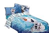Disney Frozen Olaf the Snowman 4pc Twin Comforter and Sheet Set Bedding Collection [並行輸入品]