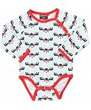 北欧ベビー服 トナカイ 長袖 ロンパース マクソモーラ Maxomorra Rudolph ラグラン (62/68)