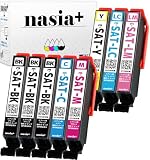 nasia+ エプソン用 インク SAT-6CL SAT (BK×3/C/M/Y/LC/LM) 8本セットSAT-BK SAT-C SAT-M SAT-Y SAT-LC SAT-LM サツマイモ 互換 インクカートリッジ 店舗保証 SAT-8本