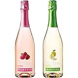 Amazon Co Jp 保存料 酸化防止剤無添加の自然派フルーツスパークリング ペティアン ド リステル グレープ スパークリング 甘口 フランス 750ml 食品 飲料 お酒