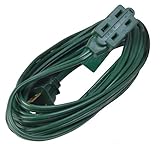 Woods 870 15-Foot 16/2-Gauge Indoor Extension Cord, Green by Woods