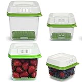 Rubbermaid ( 8 Piece ) freshworks Produce Saver食品ストレージコンテナオーガナイザーセット