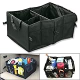 Marrywindix Multipurpose Black Oxford Fabric Foldable Car Cargo Storage Case for Travel Vacation Cam