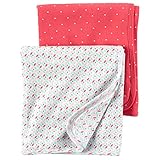 Carter's(カーターズ)ブランケット2枚セット（ハートドット/パターン）お雛巻き(おひな巻き)に最適♪