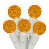 50のセット黄色LED g12ベリーファッショングロークリスマスライト – ホワイトWire
