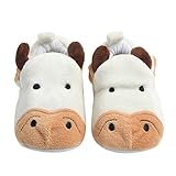 Domybest 秋冬 幼児用靴 子供用ファーストシューズ ベビー小児靴 小さな動物のパターン かわいい 写真小道具 出産お祝い 滑り止め 柔らか 0-18ヶ月に適して