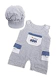 Baby Aspen All Aboard! Romper and Hat Set by Baby Aspen