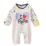 【SEBLES】ベビー服 カバーオール 新生児 3ヶ月 6ヶ月 12ヶ月 長袖 長ズボン 前開き プリント ママ パパ ラウンドネック 春 秋 コットン(タイプD,80cm)