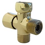 LASCO 08-2017 Push Pull Style Personal Shower Diverter, Polished Brass Finish [並行輸入品]