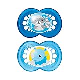 Mam元12+ヶ月のおしゃぶり、1パックブルー2 (MAM UK LTD) - MAM Original 12+ Months Soother, Blue 2 per pack [並行輸入品]
