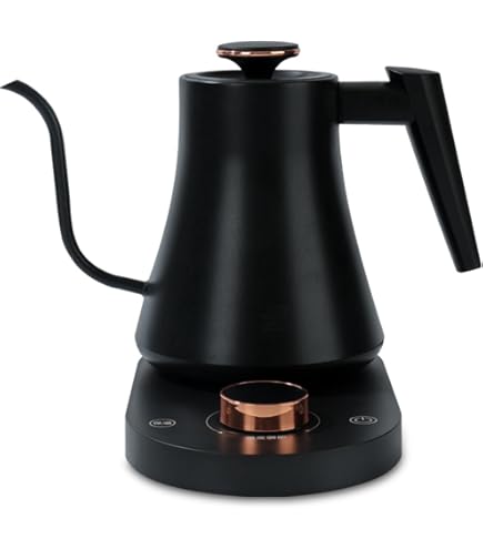 Amazon | 【Modéré】温度調節機能付きグースネックケトル KTK-378BK