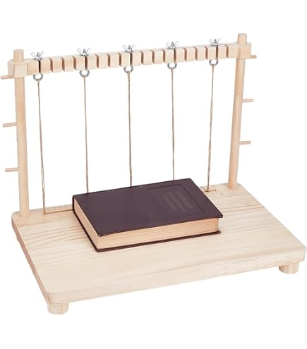Amazon | PATIKIL 木製製本プレス機 29x20 cm ポータブル 竹製本プレス