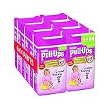 Huggies Pull-Ups Girls Day Time Pants Convenience Pack, Medium - 6 Packs (14 Pants Per Pack, 84 Pant