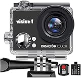 DragonTouch アクションカメラ1080P 16MP 水中カメラ 30M防水 防塵 耐衝撃 2インチ液晶画面 170°度広角レンズ