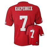 Colin Kaepernick San Francisco 49ers # 7 NFL Youthミッドティアジャージーレッド S