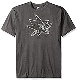NHL ビッグ＆トール メンズ半袖スクリーンプリントTシャツ グレイ