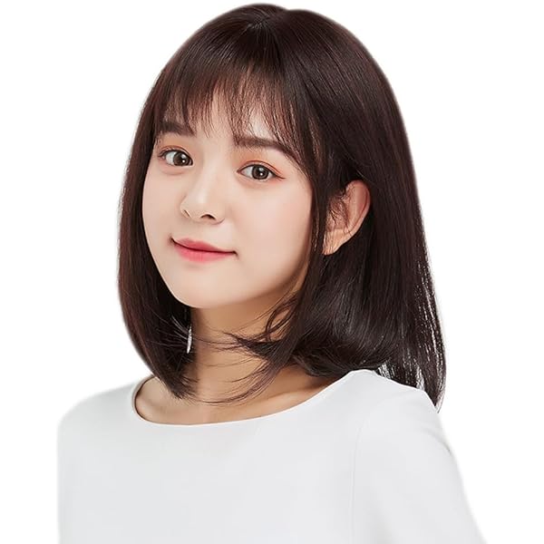 Amazon.co.jp: HAIRCUBEフルウィッグ人毛100％ セミロング パーマ