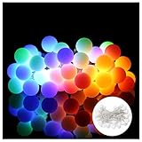LED ボールライト ストリングライト イルミネーションライト 防水 電源式 かわいい 電飾 クリスマス ハロウィーン 飾りライト DIY 気分転換 デコレーション LEDライト10M 100LED 