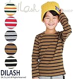 (ディラッシュ) DILASH長袖ボーダーＴシャツ/秋 140 グレー