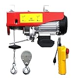 家庭用 電動ウインチ 100V ホイスト 最大400kg 吊り上げ 吊り下げ クレーン ウインチ 電動ホイスト 家庭用ホイスト