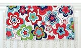 KESS InHouse Jolene Heckman A Cheerful Morning Blue Red Fleece Baby Blanket 40 x 30 [並行輸入品]