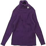 chocola(ショコラ) ワイドニットテレコタートルネック長袖Tシャツ 90cm /パープル NO.CH-1411-11136