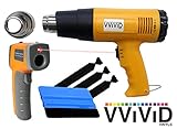 VViViDプロフェッショナル熱ガン自動車ビニールラップツールIncluding Precisionノズルと3 Mツールキット