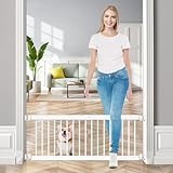 ペットゲート 犬 Fldofaves ロータイプ 犬 ゲート ペット 柵 犬ゲート 犬用ゲート 小型犬 中型犬 室内 幅45cm-115cm 高さ25cm ホワイト