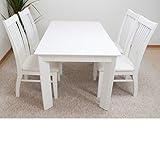 ダイニングテーブルセット 5点 木製 ホワイト 4人掛け ダイニングテーブル チェア 食卓セット モダン ASA-219