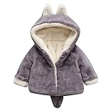 QIAONAI 兎の耳 ベビー服 女の子 コート　子供ケープ 女の子　赤ちゃん服　ベビー服 フード付き 尻尾　兎の耳　裏起毛　防寒 ふわふわ 暖かい　　 アウターウェア ソフト カバーオール 子供服　