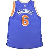 NBA New York Knicks Kristaps Porzingis署名ロイヤルブルーSwingman Jersey