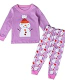 cm-trading パジャマ キッズ ベビー服 女の子 クリスマス 子供服 赤ちゃん 服 新生児服 雪だるま クリスマス衣装 長袖パジャマ ルームウェア 寝巻き 上下セット