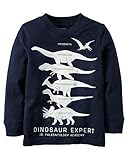 カーターズ Carter's Tシャツ Long-Sleeve Glow-In-The-Dark Dinosaur Expert Graphic Tee 24M (83-86cm) [並行輸入品]